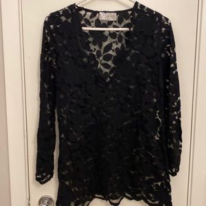 Gorgeous black lace coverup